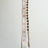 Solid Heart Gold Bracelet