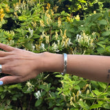Squared Silver Bangle