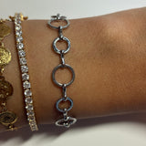 Circle Silver Bracelet