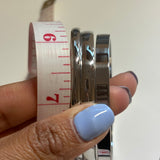 Silver Clasp Bangle (L)