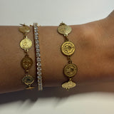 Gold Coin Bracelet