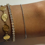 Dainty Silver Snake Chain Bracelet