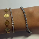 Silver Twisted Bracelet