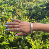 Silver Medium Bangle Adjustable