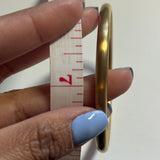 Heavy Duty Matte Gold Bangle