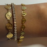 Gold Cutout Heart Bracelet