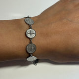Silver Coin Bracelet