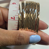 Hammered Gold Bangles SET