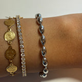 Sliver Bead Bracelet
