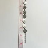 Silver Coin Bracelet