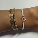 Bead Flower Bracelet