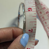Thin Silver Bangle (•|)