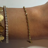 Twisted Dainty Gold Bracelet
