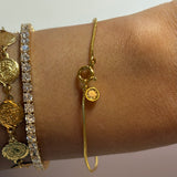 Dainty Gem Gold Bracelet