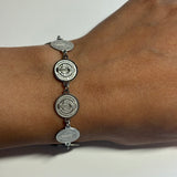Silver Coin Bracelet