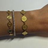 Gold Coin Bracelet